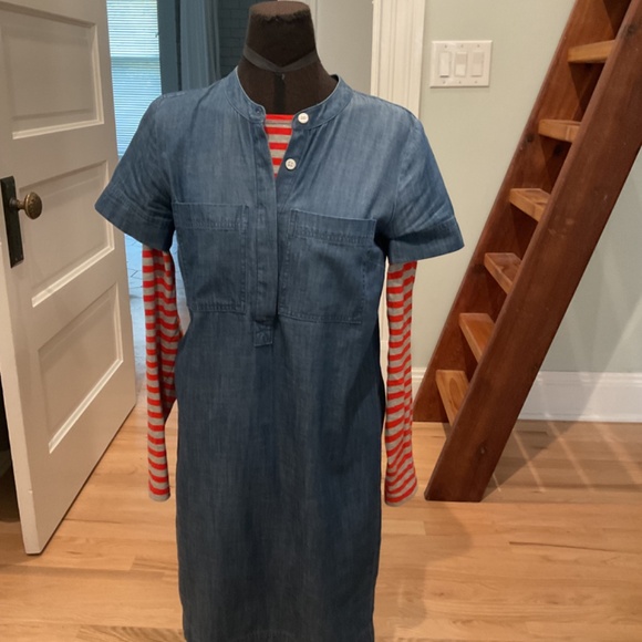 J Crew Factory Jean Dress Size XS - Picture 6 of 7